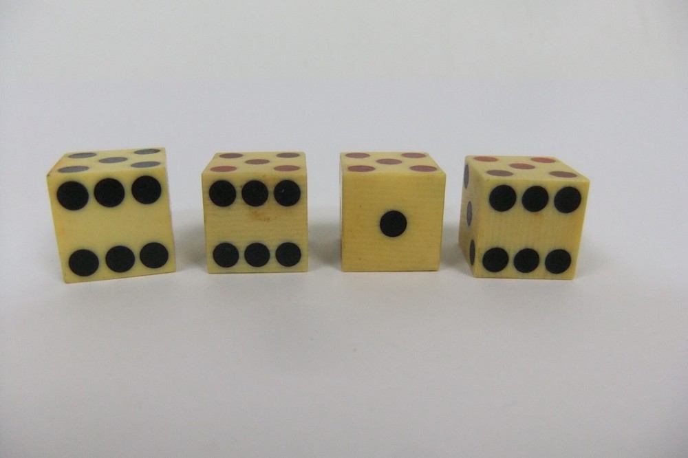 Grained Celluloid Cheaters Illegal Casino Dice