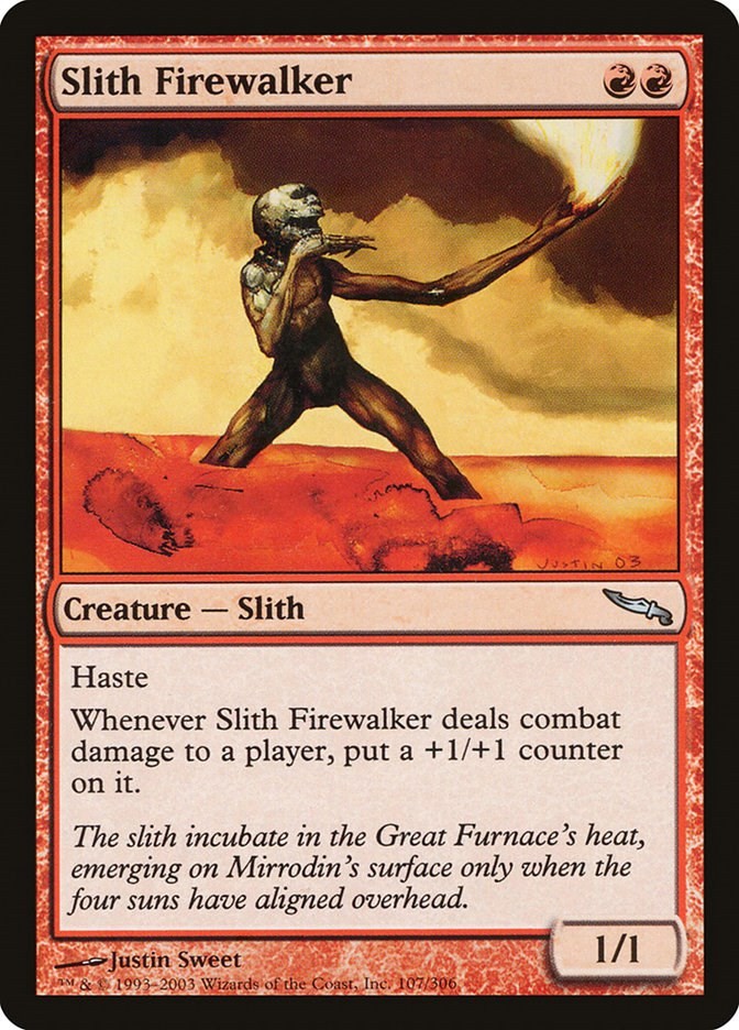 Slith Firewalker Mirrodin 107 MTG MP