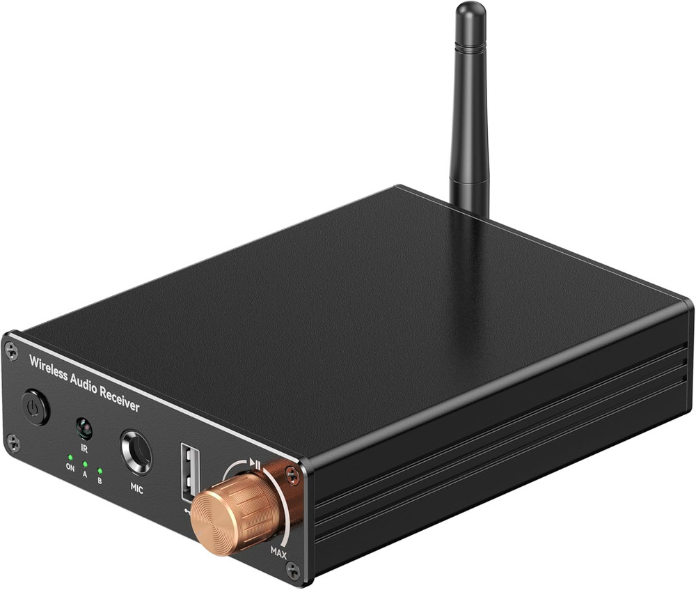 Bluetooth 6.0 Receiver, Bluetooth Audio Adapter with 3.5Mm AUX RCA Cable, Wirele