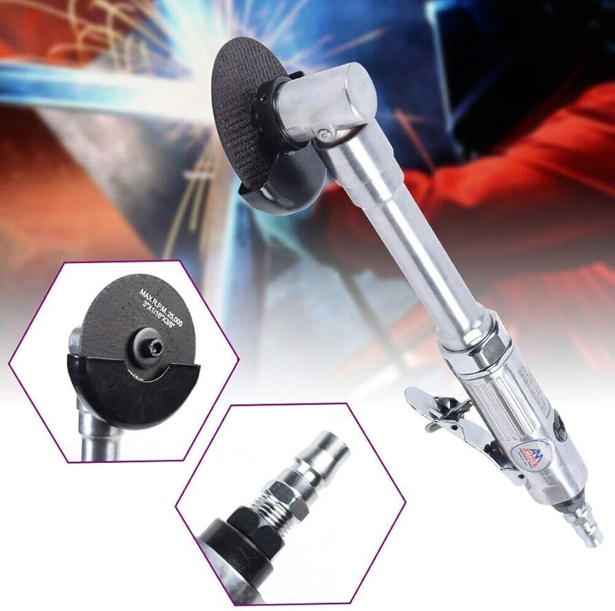 1/4" Pneumatic Angle Grinder Air Cutting Machine Long Handle Air
