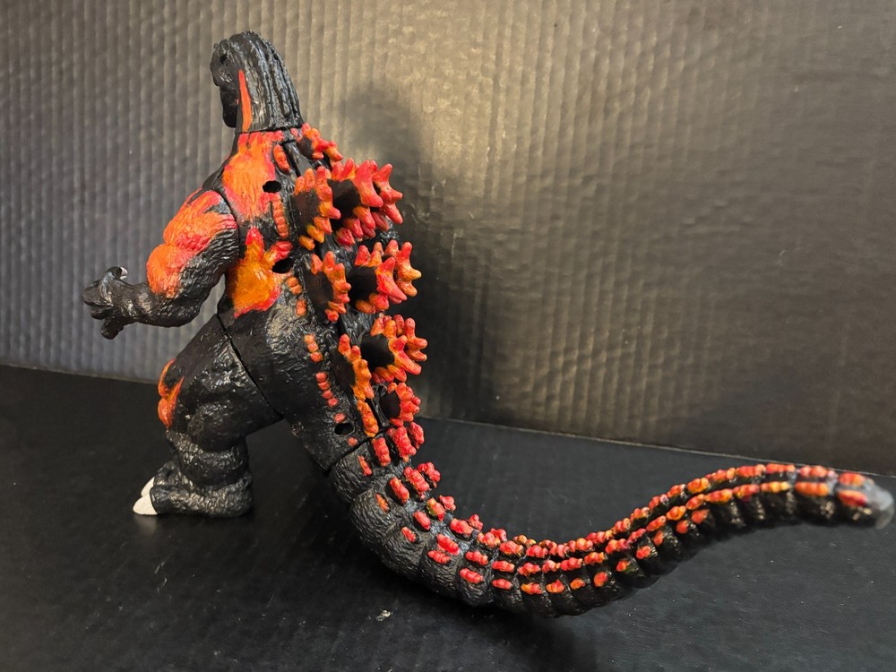 Trendmasters Godzilla 9"-10" 1994 Custom "BURNING GODZILLA" Figure (Restored).