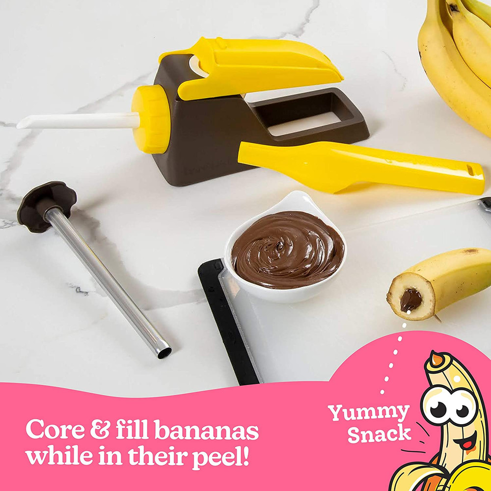 ® Kitchen Gadget - Core & Fill A Banana While Still In Its Peel