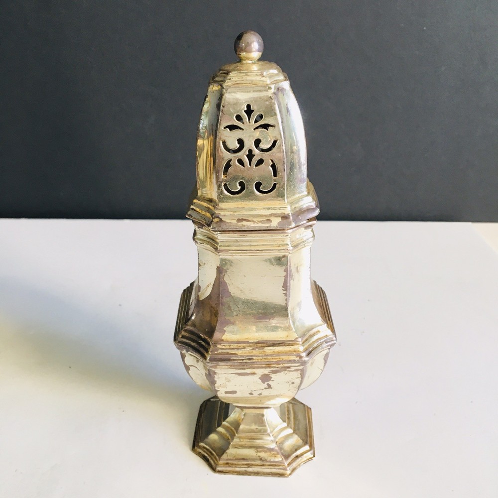 Antique Silver Plated Sugar Shaker Marked J&Co