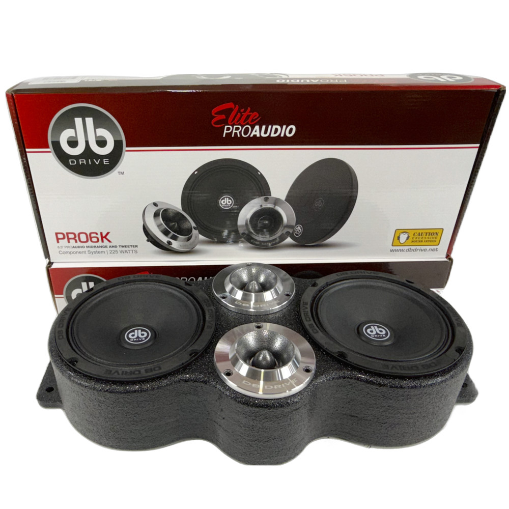 DB Speaker Package Panel 2x6.5 2 X Tweters Speaker Pod Enclousure Box