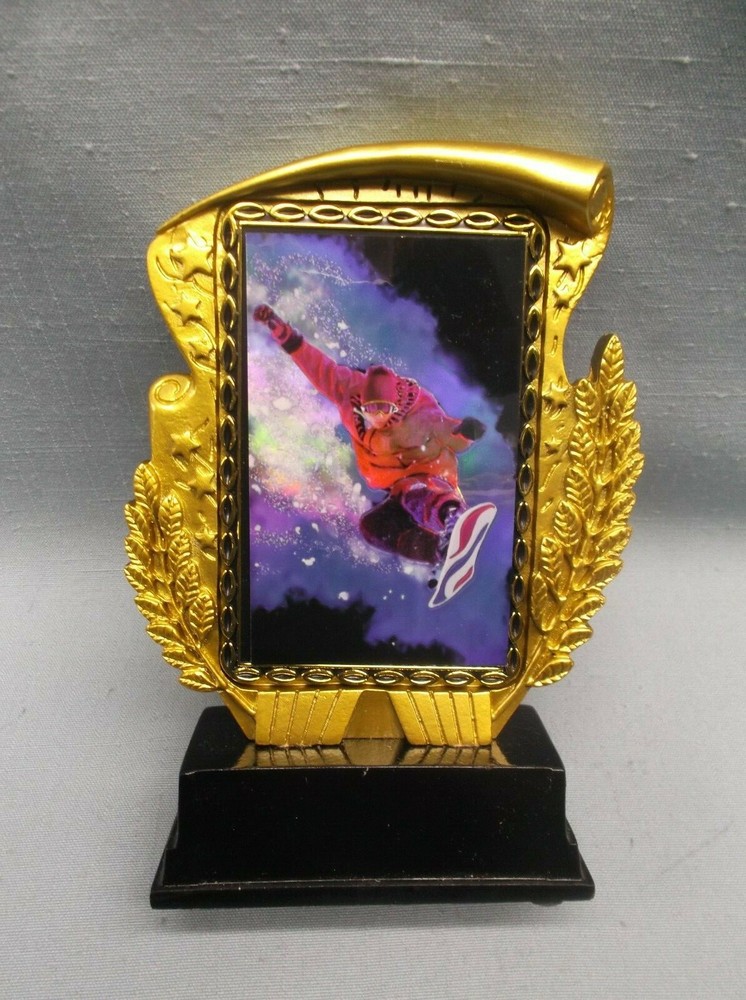 snowboard resin trophy award insert winter snow
