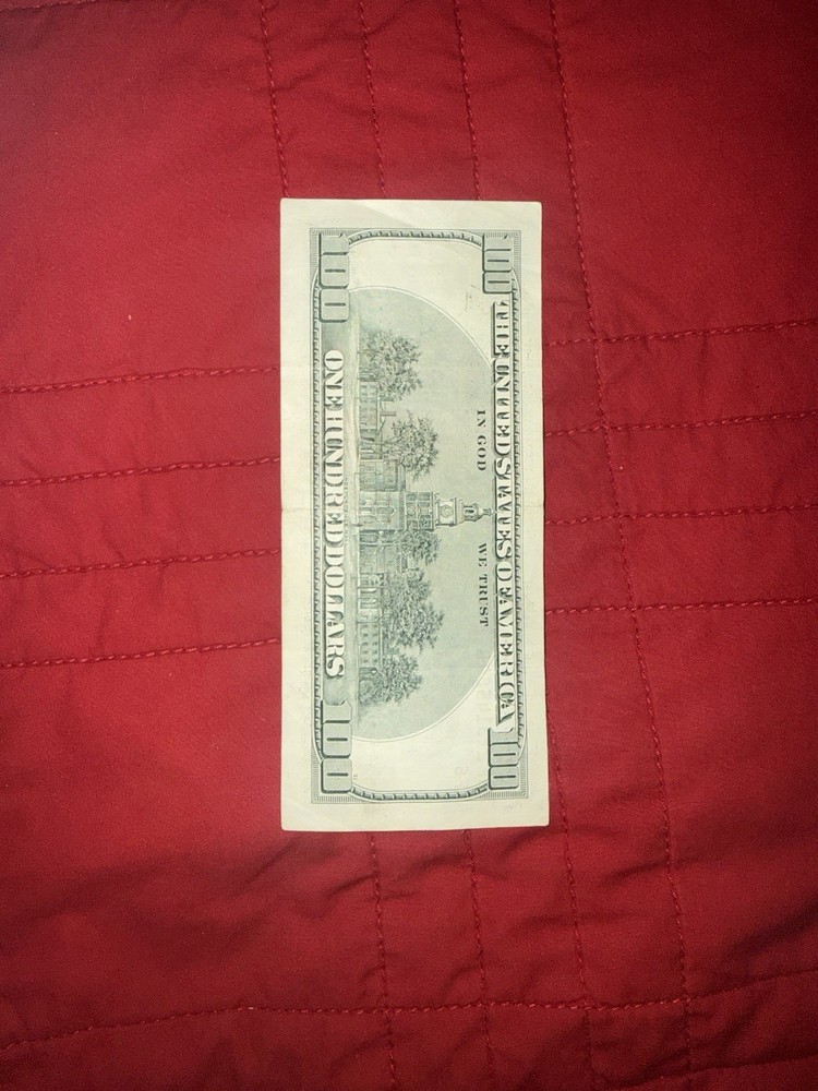 2003 Series Error $100 Bill Miscut - Misaligned On Front
