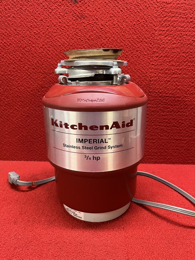 Used KitchenAid Imperial Cont. Feed Garbage Disposal ¾ HP #KCDI075V1 Good Cond