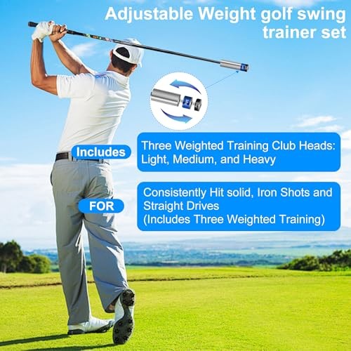 Golf Swing Trainer Golf Training Aid and Correction for Strength Speed, Golf