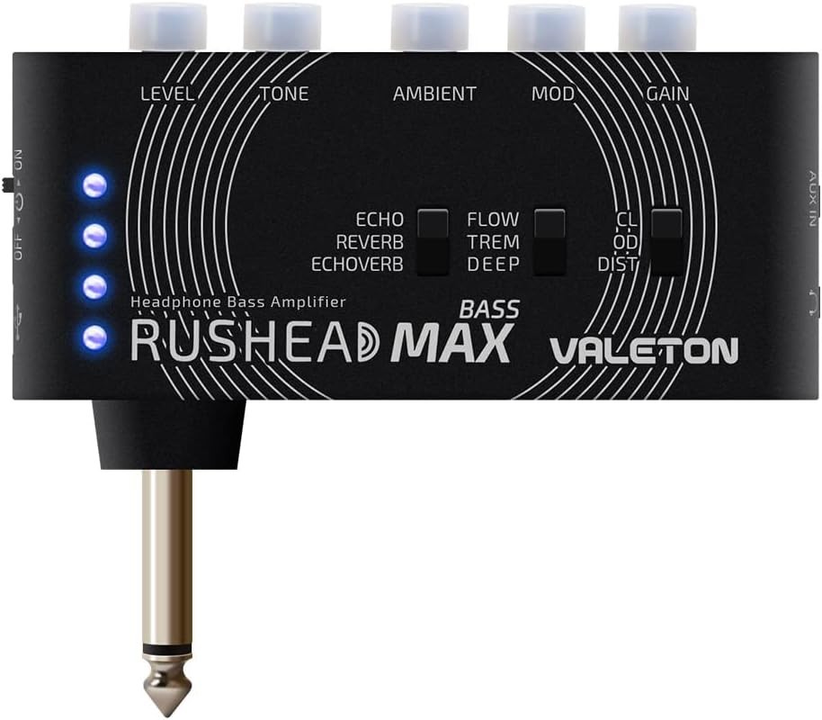 Rushead Max Bass Headphone Amp, USB Chargable