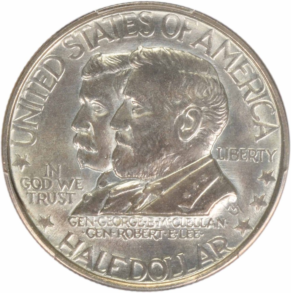 Antietam Commemorative Silver Half Dollar 1937 MS64 PCGS