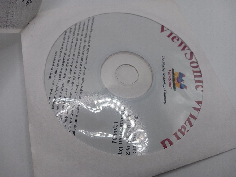 ViewSonic Display Suite Software Installation CD, Mac OS & Windows / A-CD-VSWW2