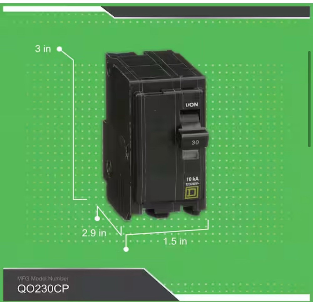 Square d 30-Amp 2-Pole Circuit Breaker