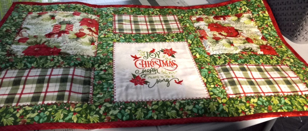 Handmade Quilted Christmas Tablerunner