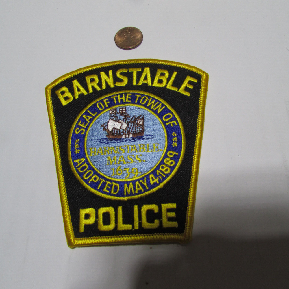 Rare Vintage BARNSTABLE  POLICE , MASS. Patch.Obsolete