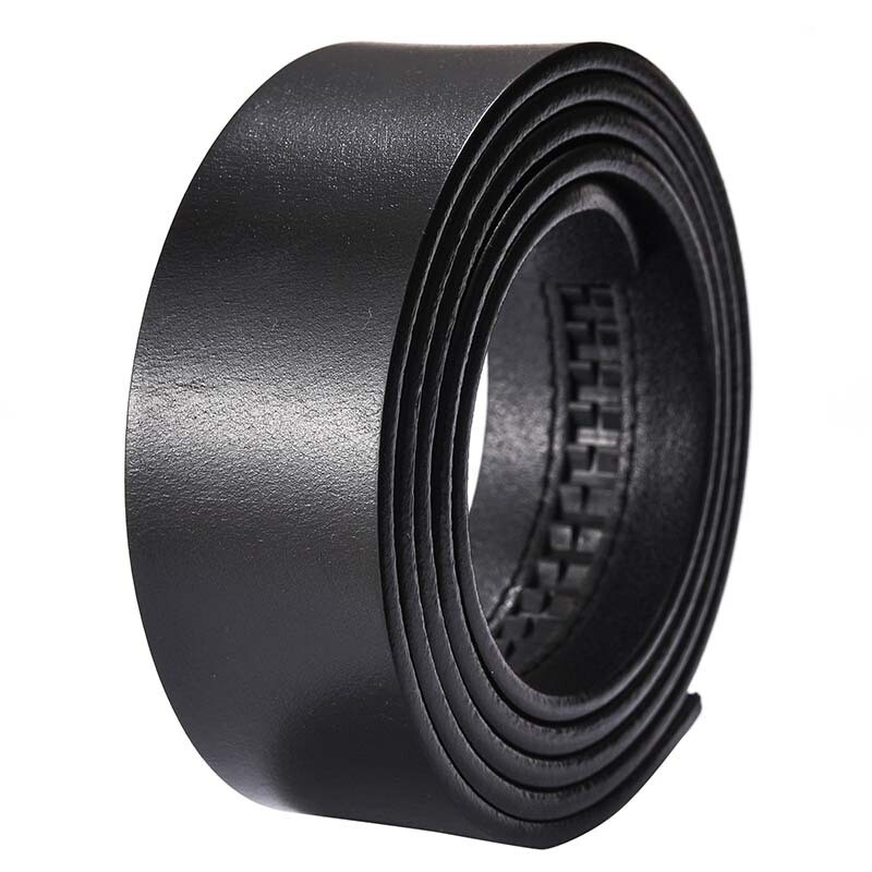 Replacement One Piece Genuine Leather Belt Automatic Strap Without Buckle 35mm