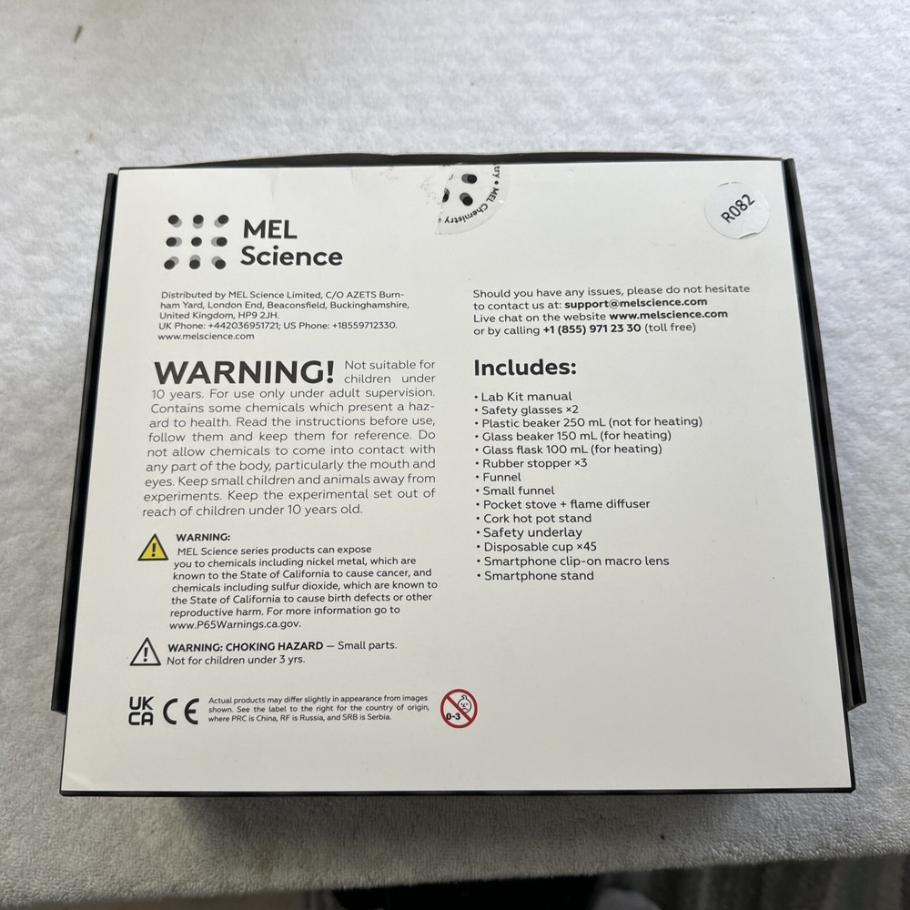 MEL LAB Kit Starter Home Set - used & incomplete kit - R082