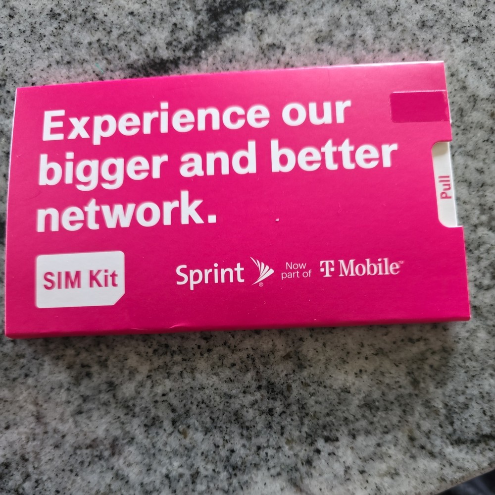 Sprint / T-Mobile SIM Kit - Experience Our Bigger And Better Network/NEW/SEALED