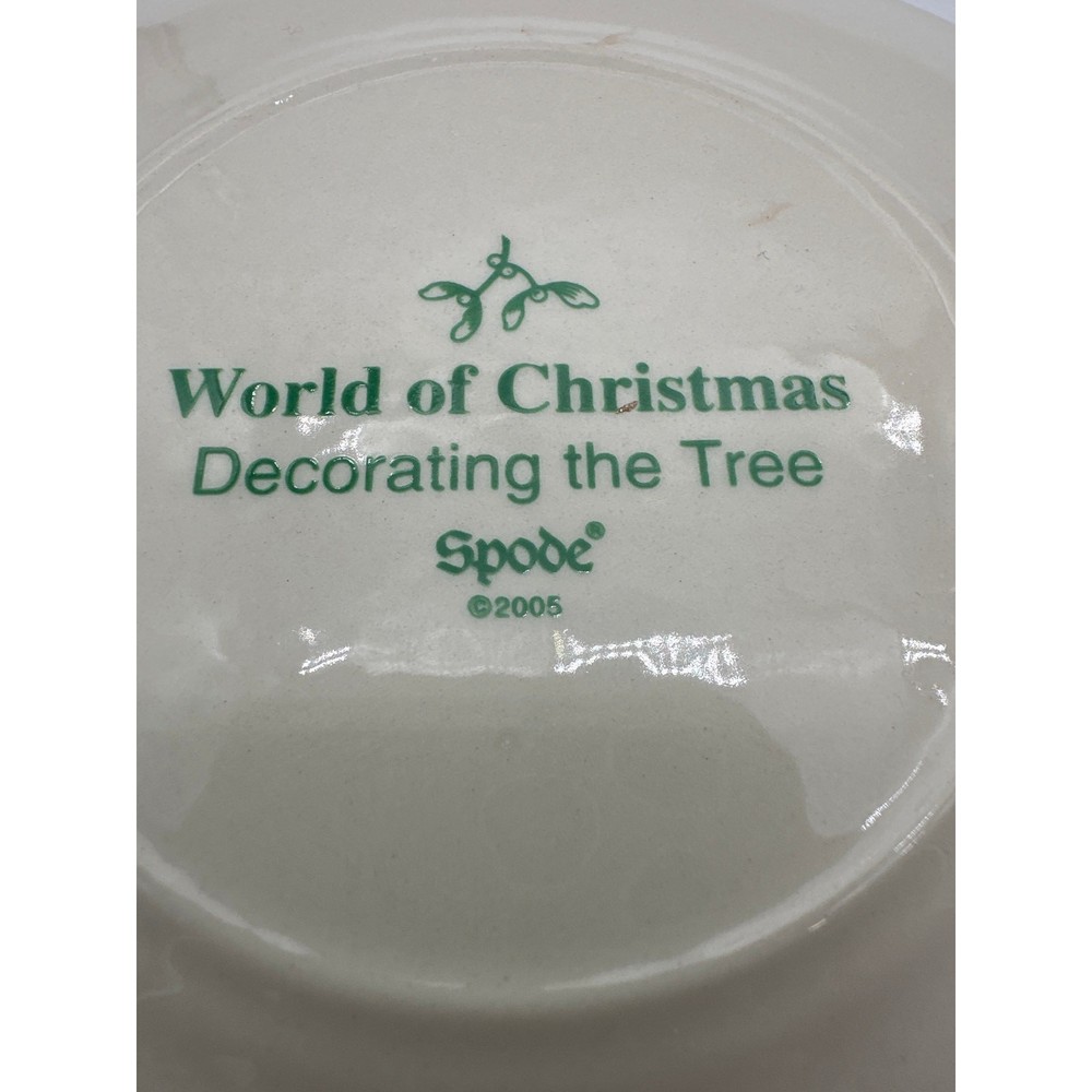 Spode 2005 Replacement square Decorating Tree World Christmas small 6" plate