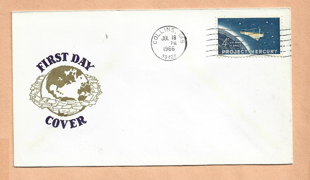 GEMINI 10 LAUNCH JUL 18,1966 COLLINS MS  SPACE COVER  NASA