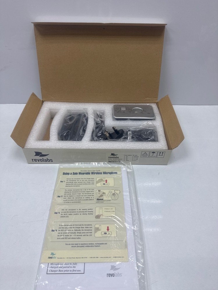 REVOLABS 04-DSKSYSEU-LN Wireless Microphon System (missing microphone)