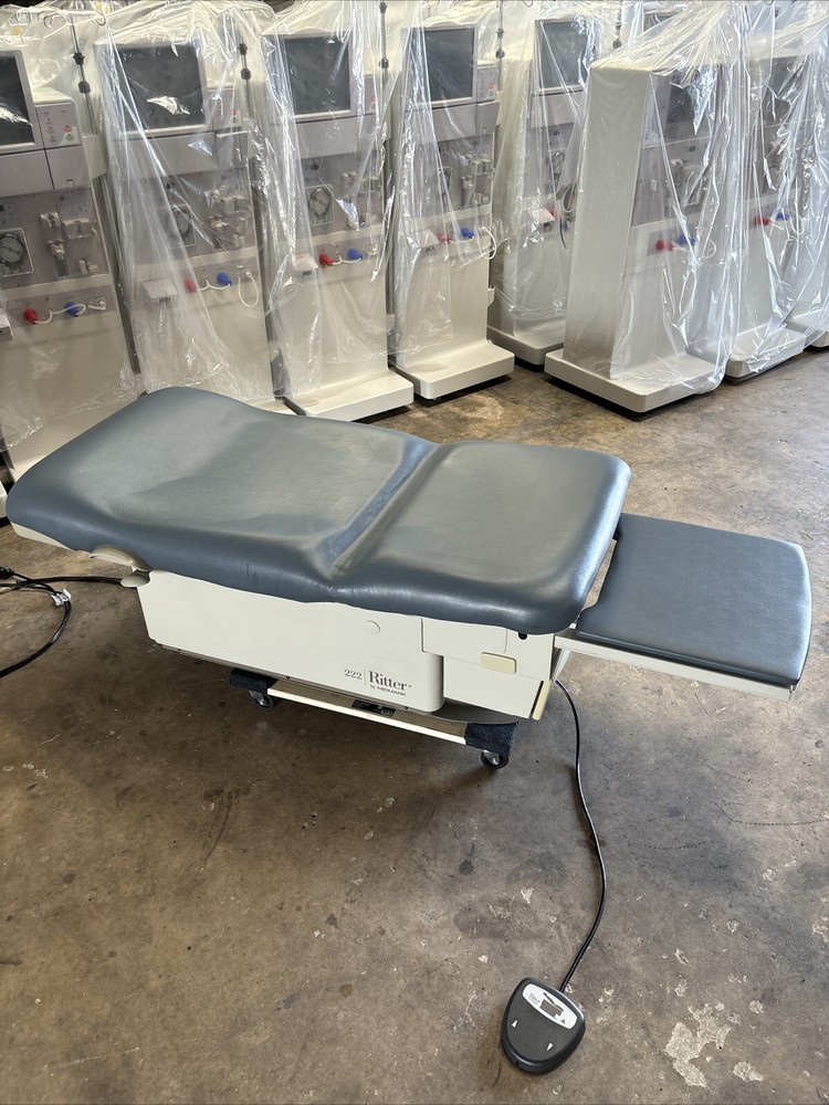 Ritter 222 Exam Table w/ Foot Switch (Blue) - FL