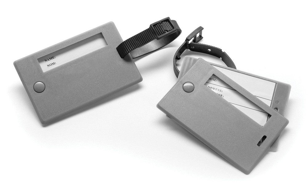 2 Pack Privacy Keeper Swivel ID Luggage Tags