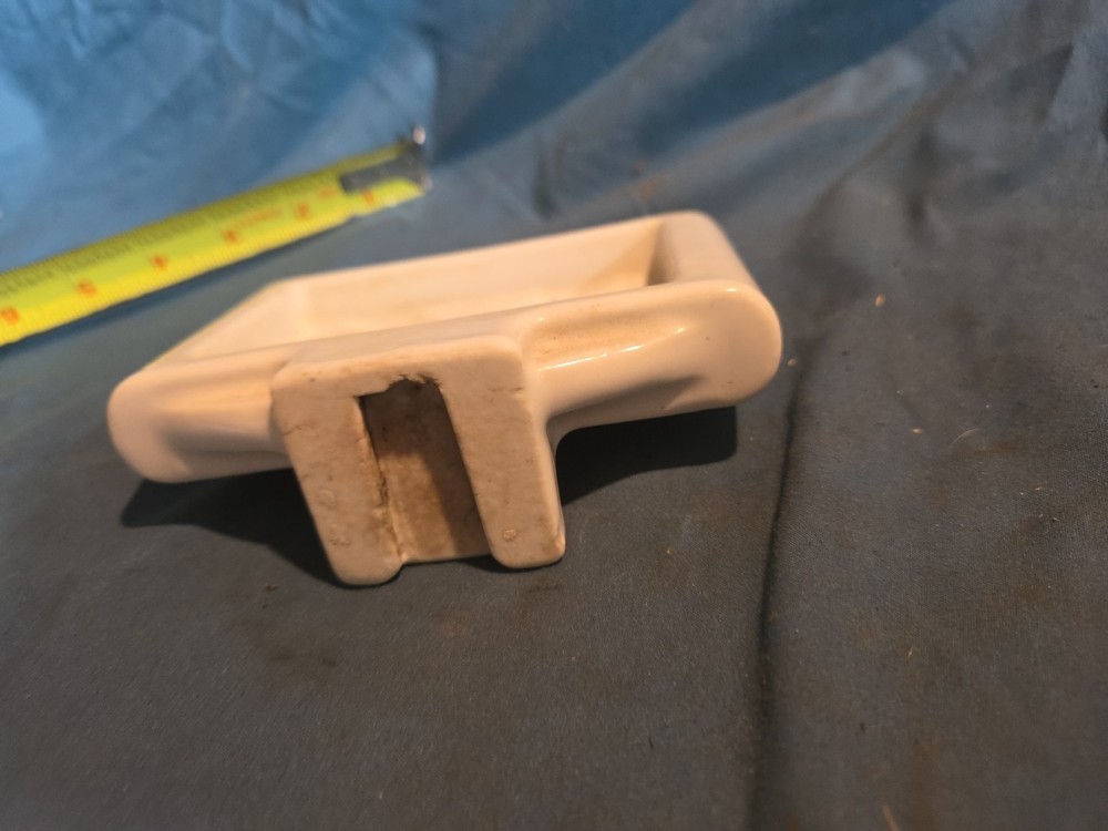 Antique White Porcelain Soap Dish Wall Mount