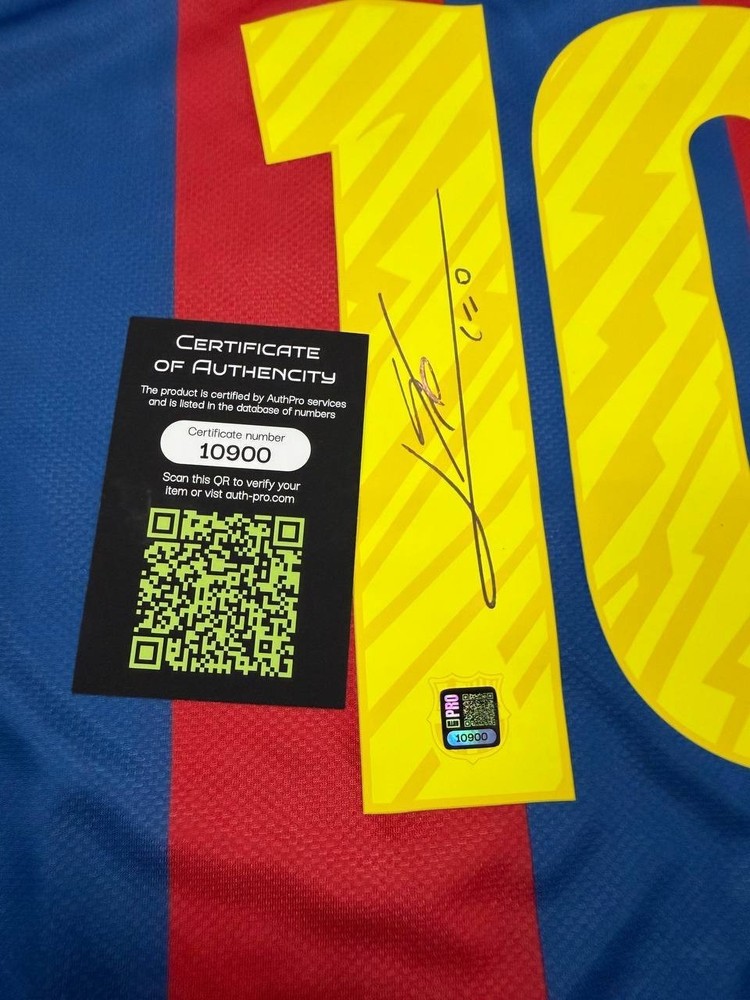 Jersey Lionel Messi Signed Autographed COA Authentication