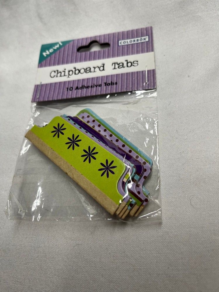 Colorbok- Chipboard Tabs- 10 pc -Purple