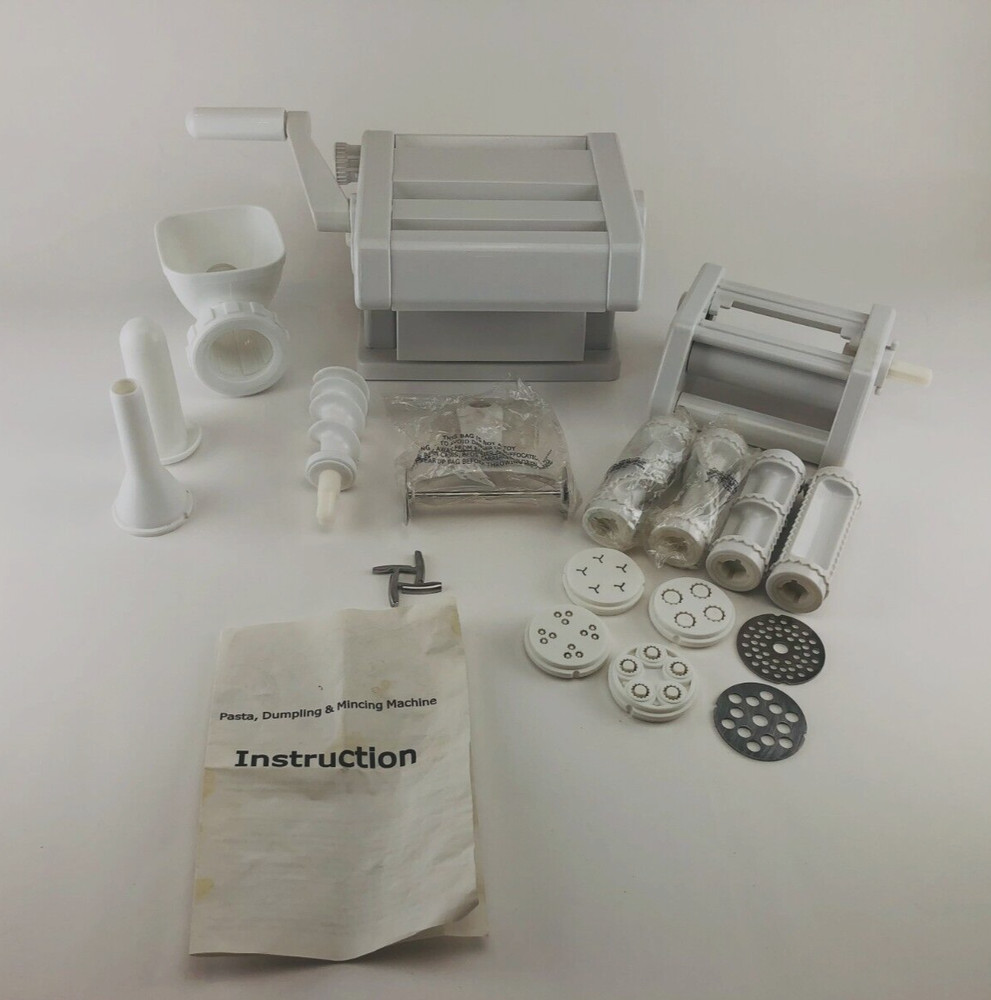 Vintage Pasta Dumpling Mincing Machine with Manual