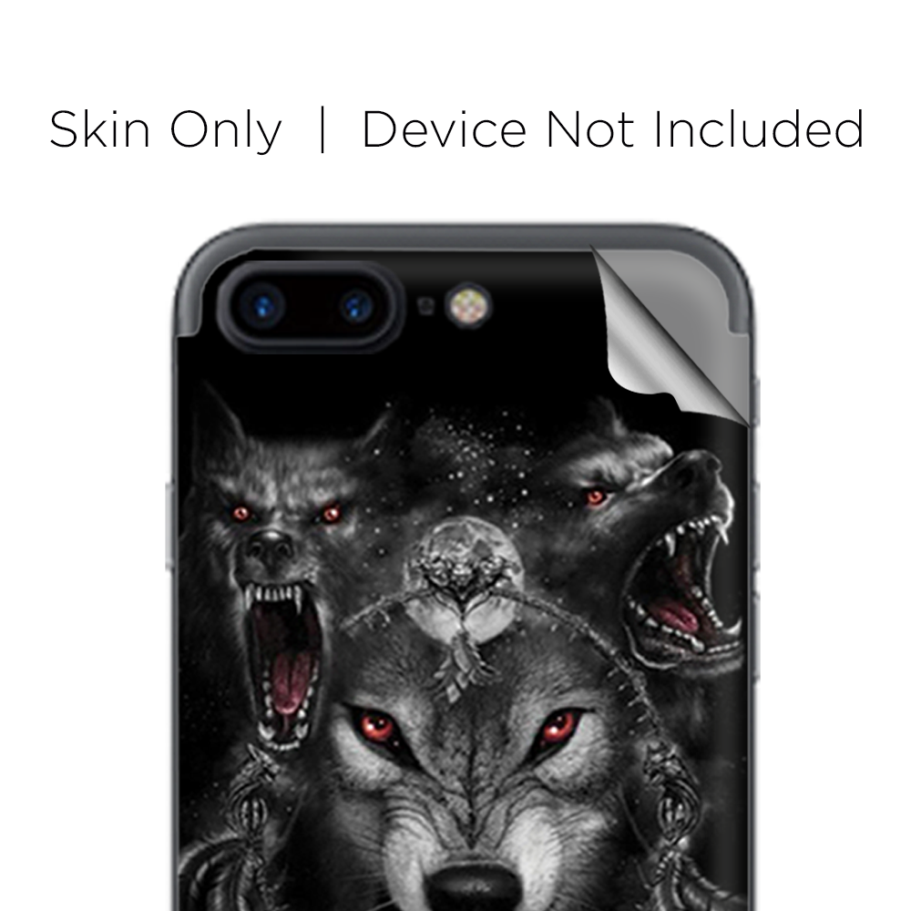 Apple iPhone 7 / 8 Plus Skins Decal Wrap Angry Wolves Pack Howling
