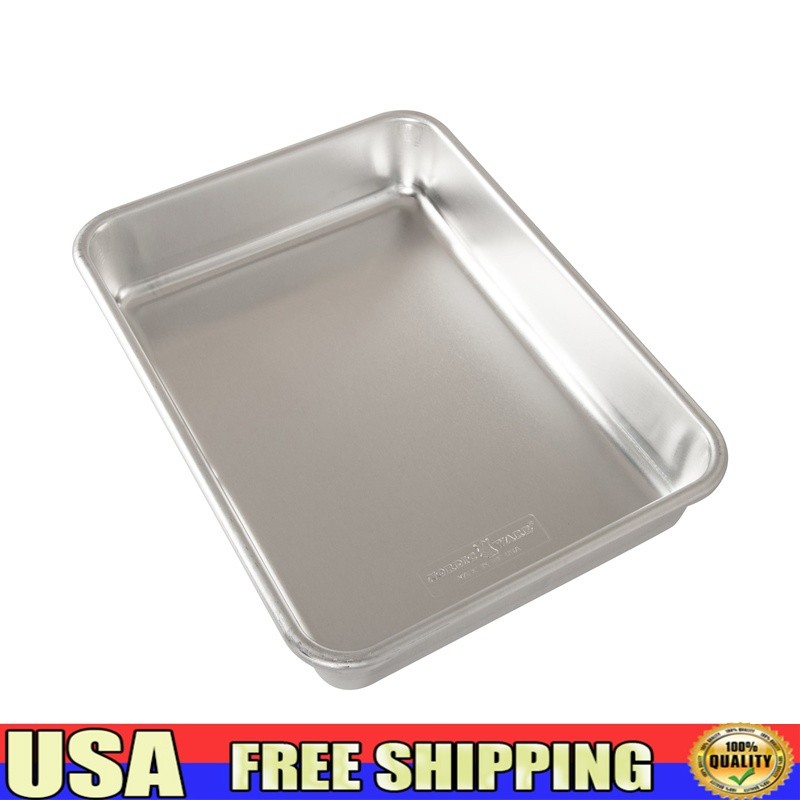 Aluminum Baking Pan 9x13 Rectangular Non-Stick High Wall Kitchen Bakeware New