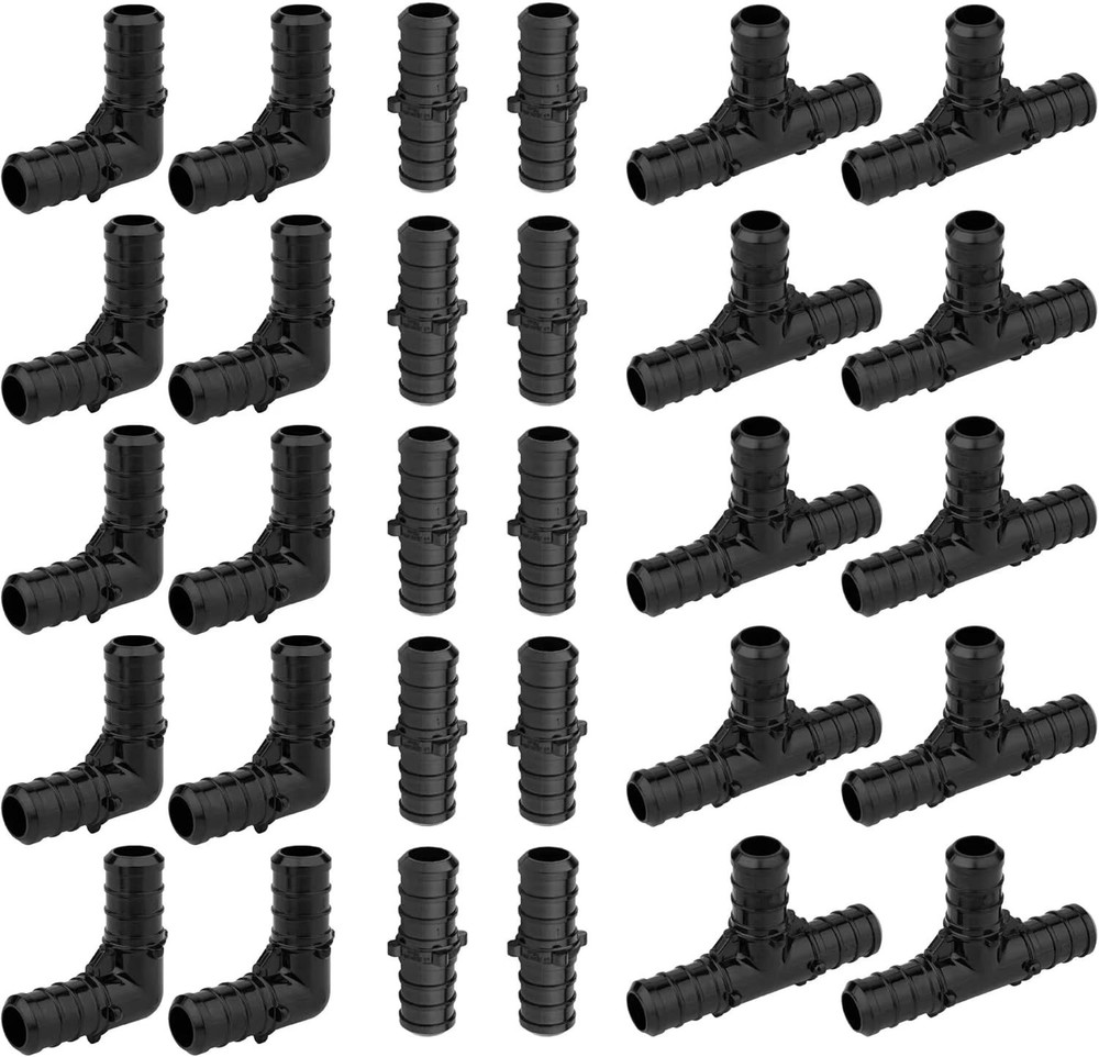 Lead-Free 1/2" Poly PPSU Barb Crimp Fitting Bundle