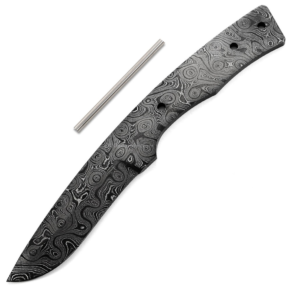 Damascus Knife Making Kit - Rambler - (9 Handle Options) - DIY Blade Kit