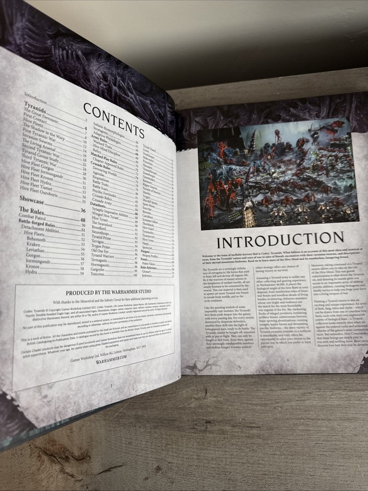 Games Workshop Warhammer 40K Codex: Tyranids Army Book NINTH Edition