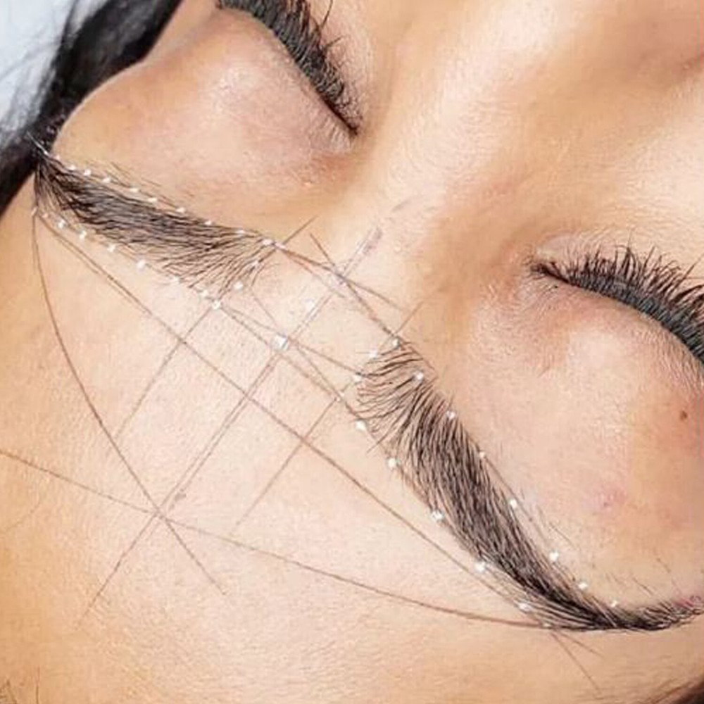CHUSE Eyebrow Microblading Brows Mapping String Pre-inked Thread Brow Marker 20m