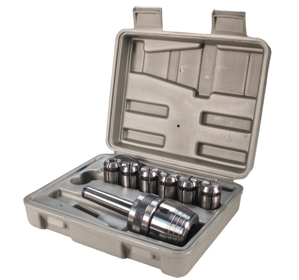 6 pc Chuck Set Includes Chuck, Six Collets, Spanner Wrench for Mini Mill Machine