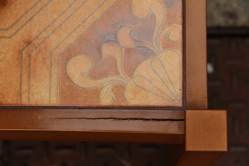 Vintage Mid Century Danish Solid Teak tiled Coffee Table.