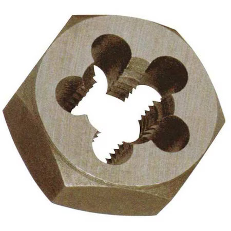 Hex Threading Die, 1 1/4"-12, Unf, 10M984