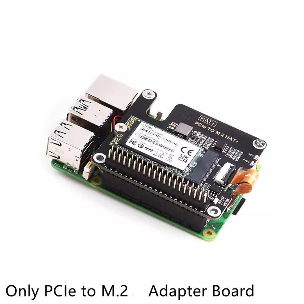 PCIe To M.2 Adapter for Raspberry Pi 5, Supports NVMe Protocol M.2 SSD