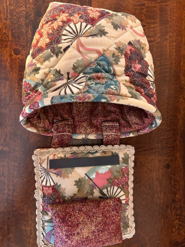 Custom Made Needlework Pouch for threads disposal with pin cushion & magnet