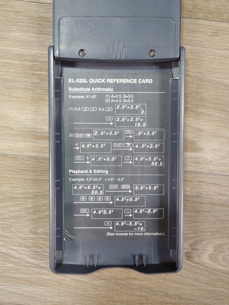 Vintage Sharp EL-520L Scientific/Statistic Calculator
