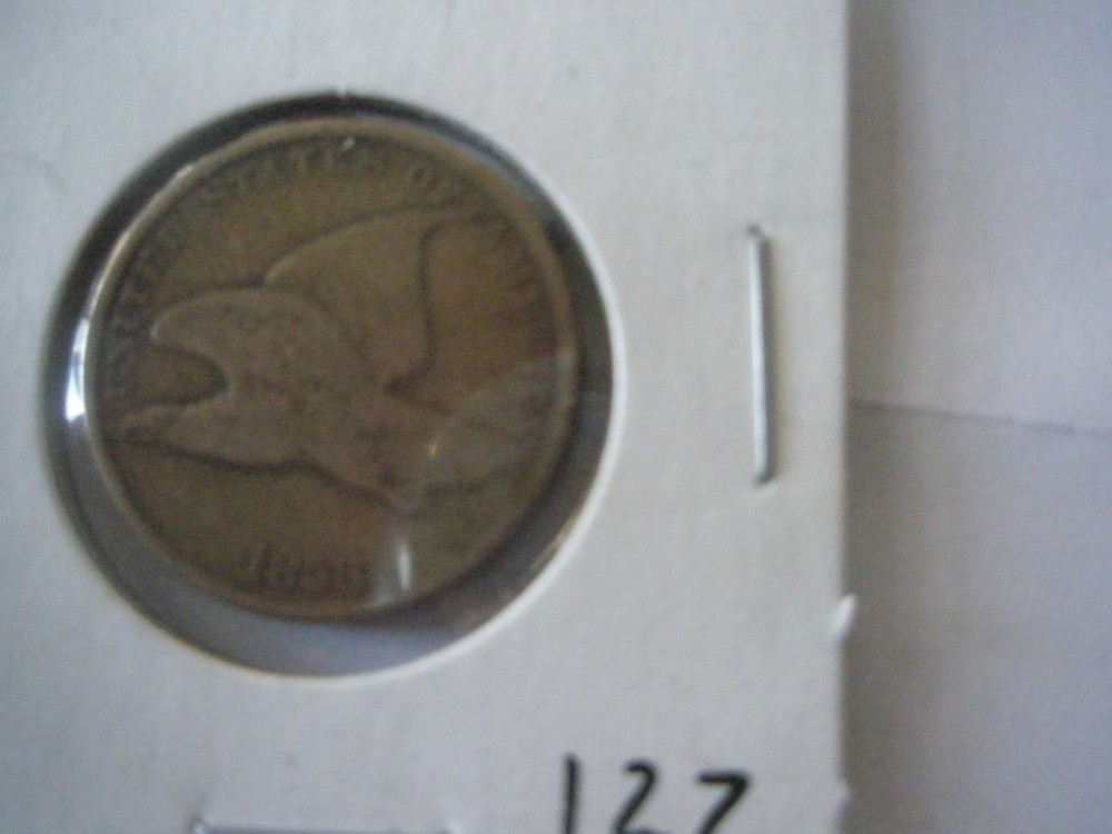 1858 Flying Eagle cent with nice feathers details