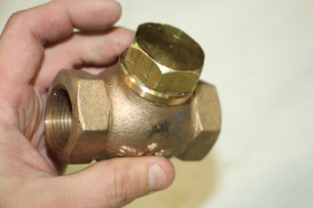 Pokorney 1" Brass Swing Check Gate Valve