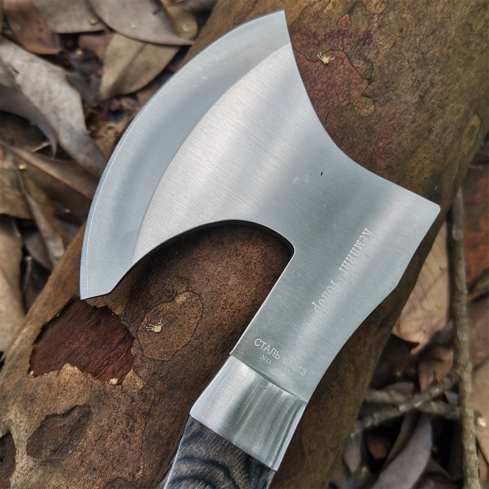 Portable Mini Axe Camping Kitchen Short Handle Hatchet Woodworking Cutting Tool