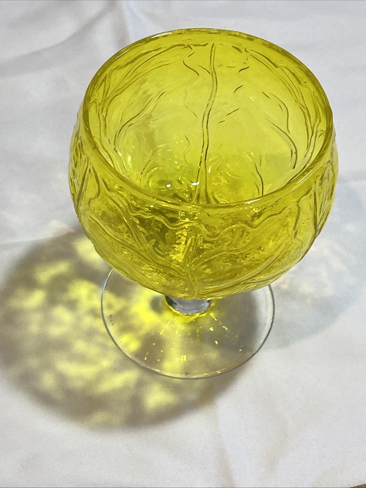 CABBAGE LEAF SIGMA RETIRED SECLA YELLOW GLASSWARE CABBAGE GOBLET Replacement
