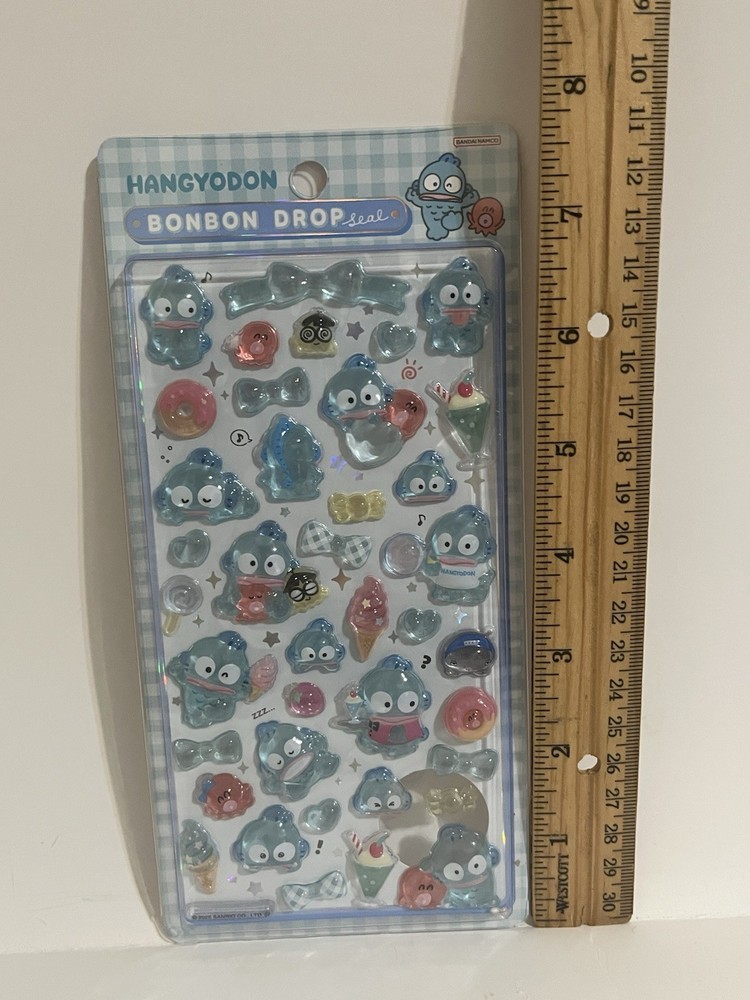 Sanrio BonBon Drop Hangyodon 3D Bubble Stickers