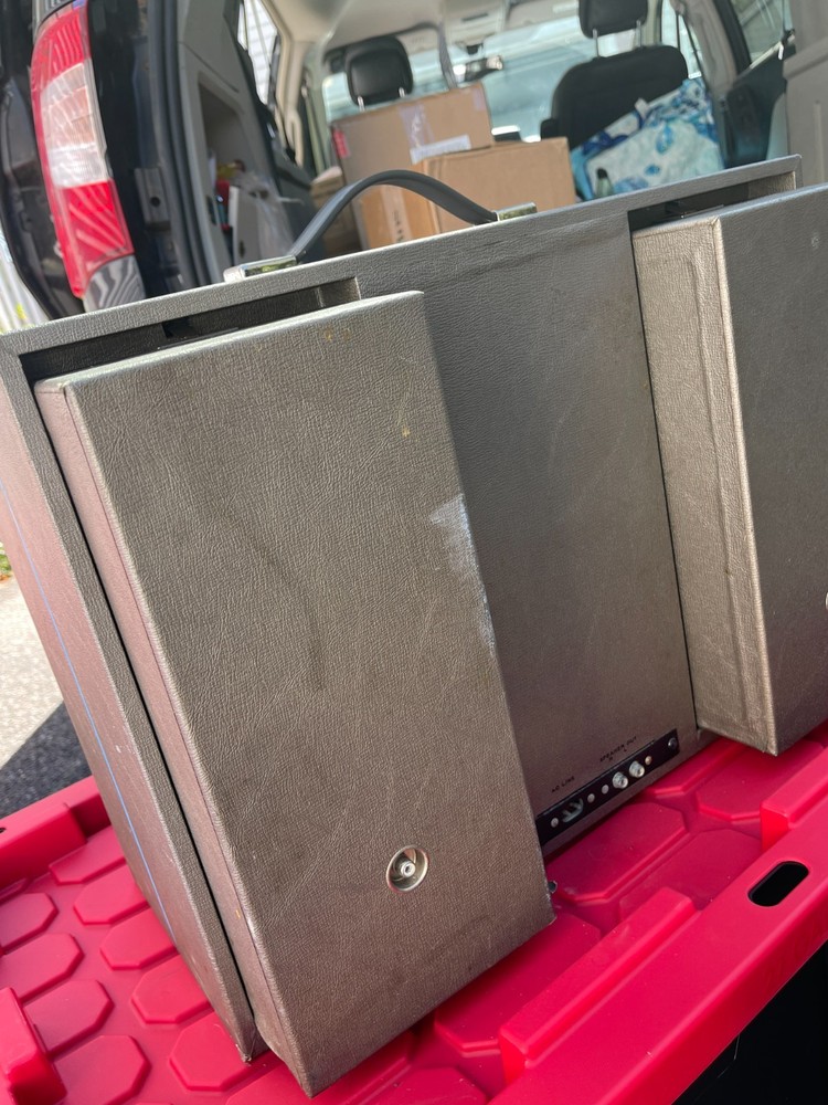 Sylvania Exponent 4/10 Solid State Garrard Record Player Turntable Tested Repair