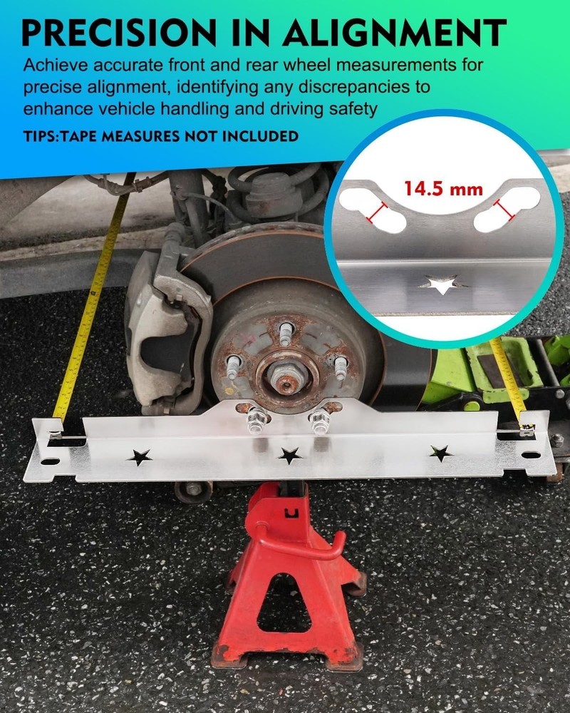 Stainless Steel Wheel Alignment Tool Plate - 3.88 lbs