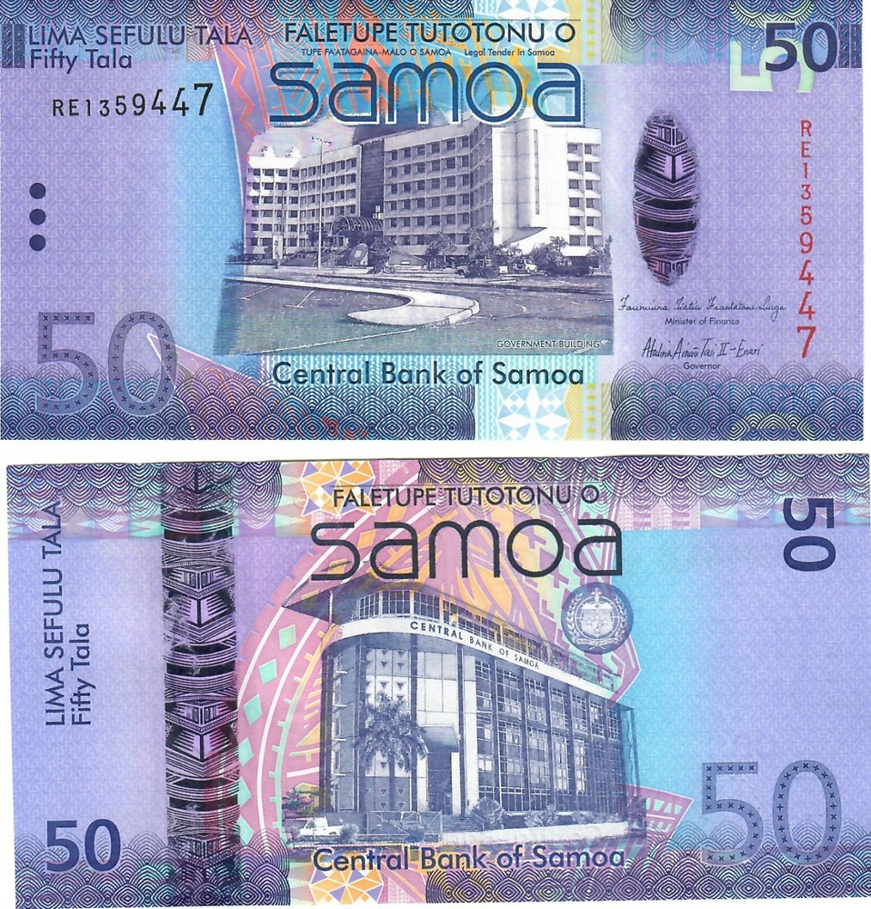 Samoa 50 Tala 2012 UNC